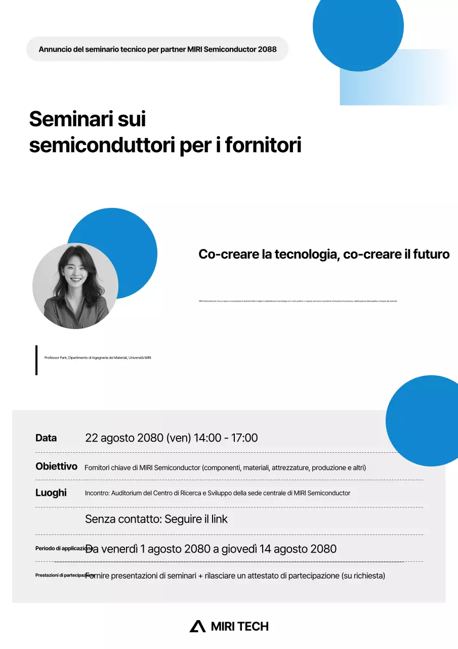 Guida al seminario sulla tecnologia moderna grigia