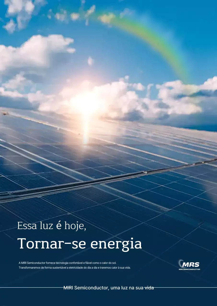 Anúncio de Energia Moderna do Arco-Íris