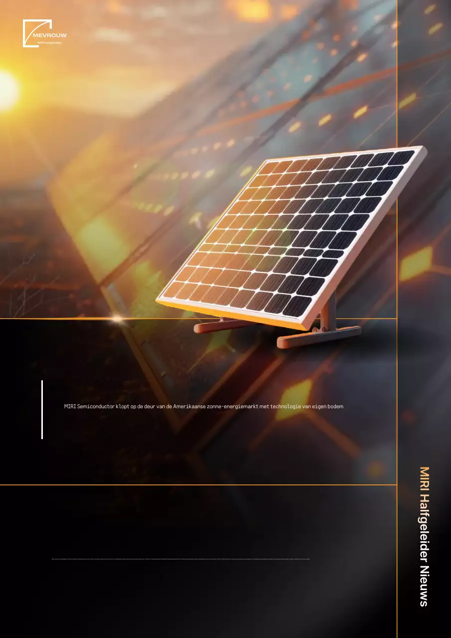 Promotie van modern zonneproduct in oranje