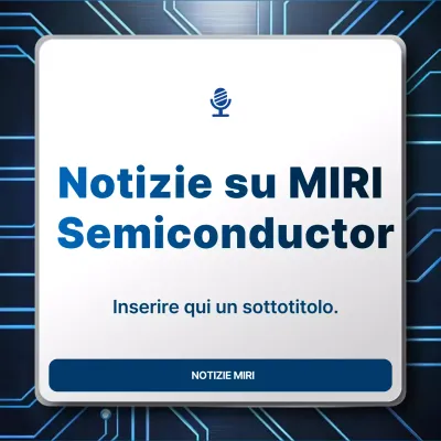 Avviso sulla tecnologia moderna blu
