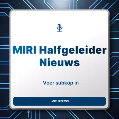 Blauwe moderne technologiekennisgeving