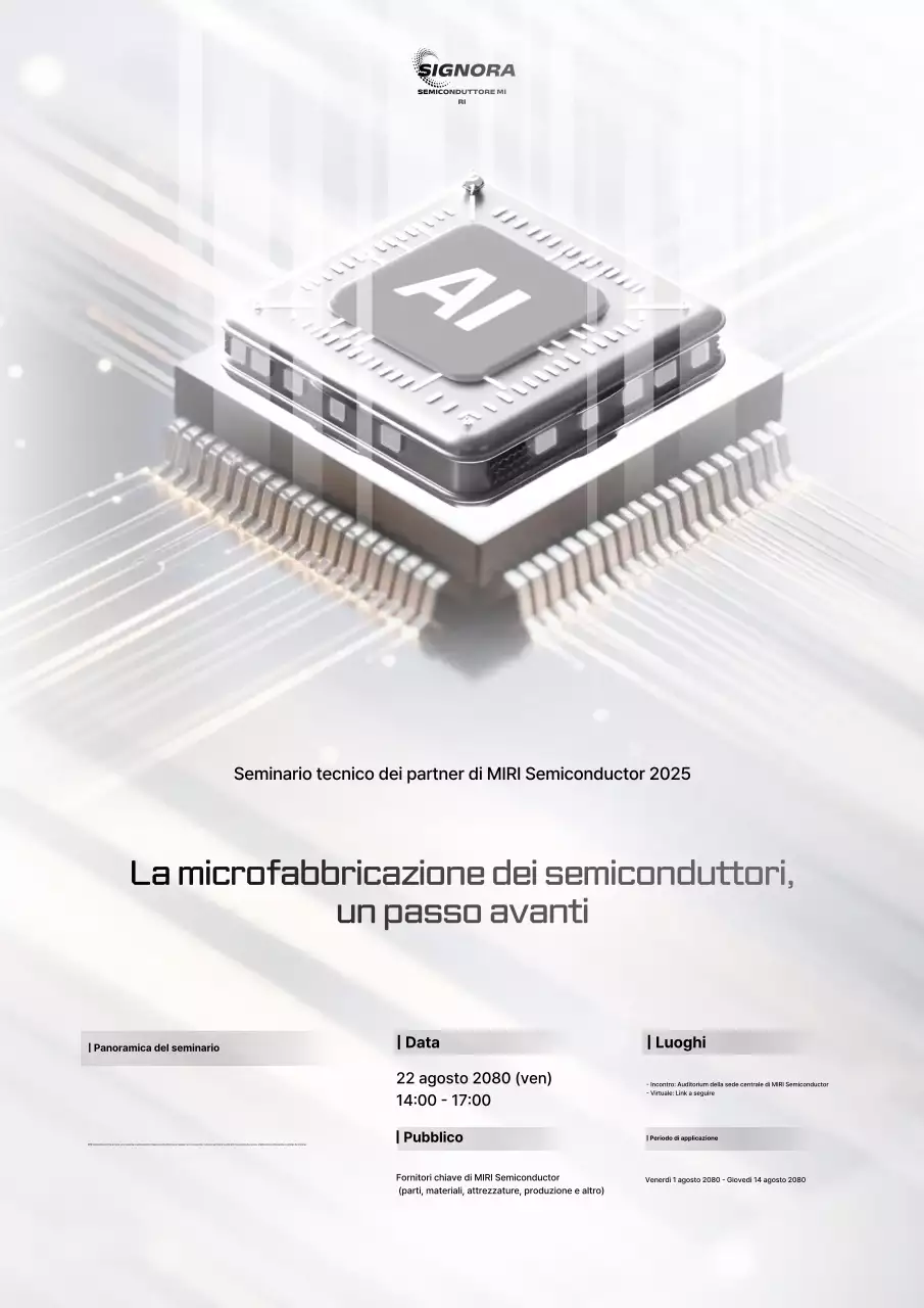 Guida al seminario sulla tecnologia moderna grigia