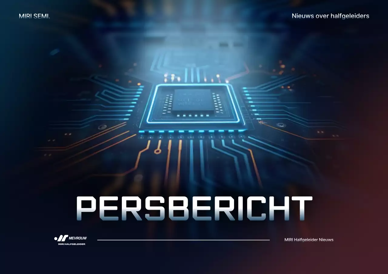 Blue Modern Semiconductor Nieuwsredactie