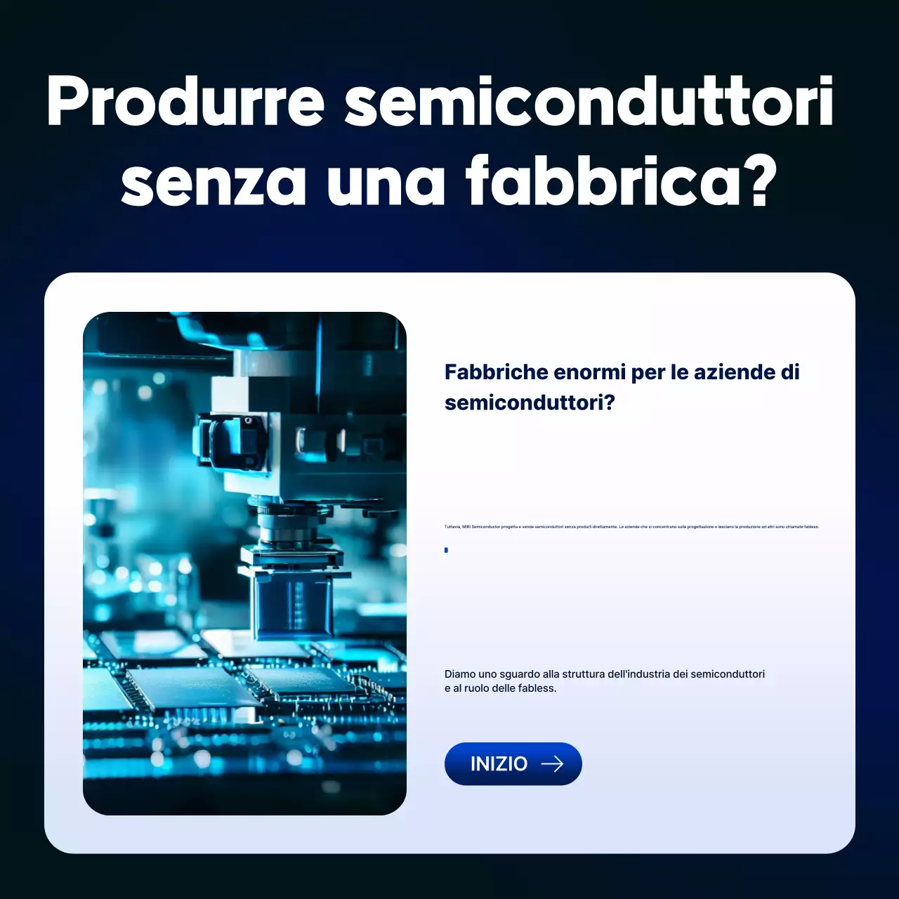 Trasmissione di informazioni sui semiconduttori moderni blu