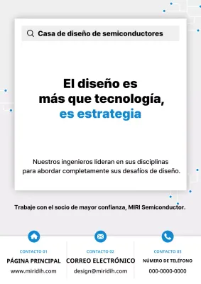 Anuncio de tecnología moderna azul