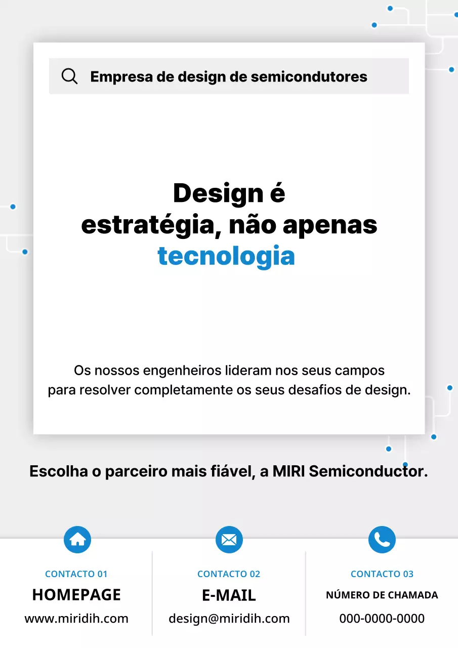 Anúncio de Tecnologia Moderna Azul