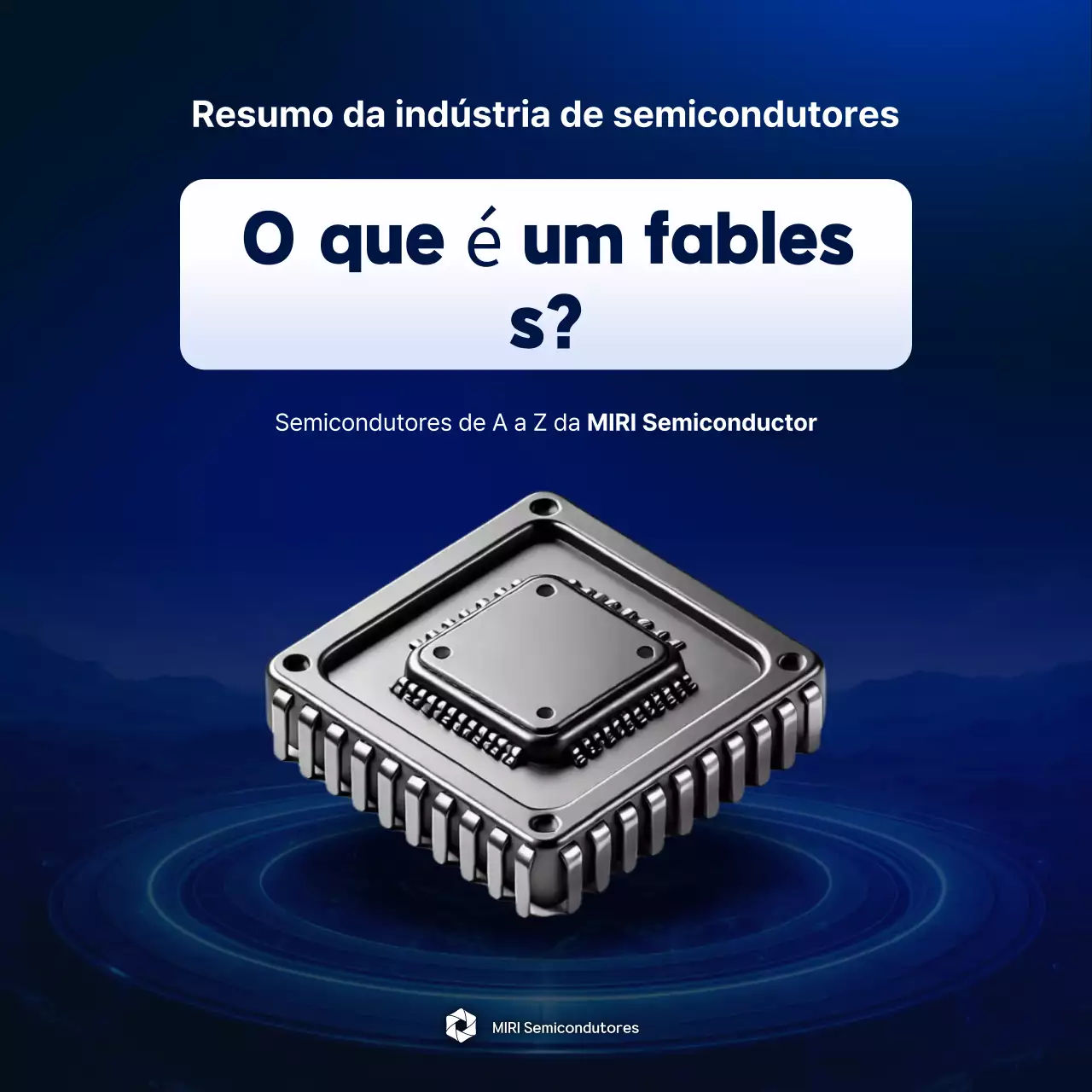 Transmissão de informações de semicondutores modernos azuis