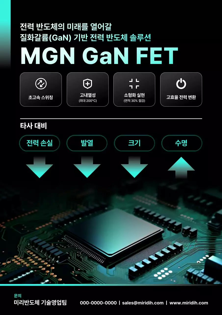 민트 모던 전력 반도체 제품 홍보