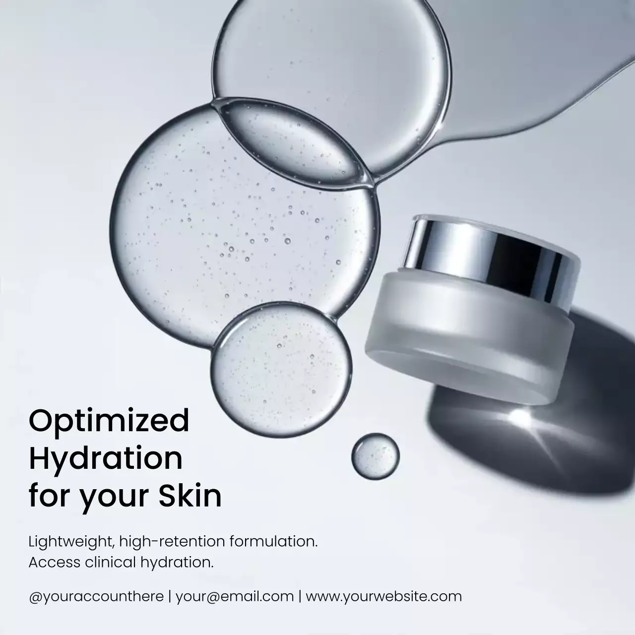 grey modern skincare promotion