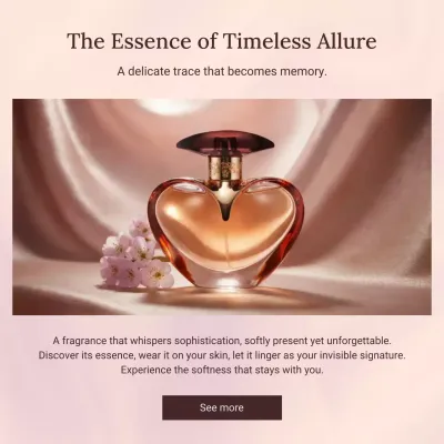 beige elegant perfume promotion