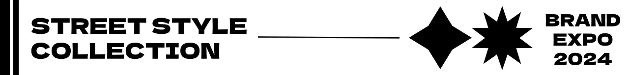 白黒 モダン ファッション ロゴ 図形テキスト