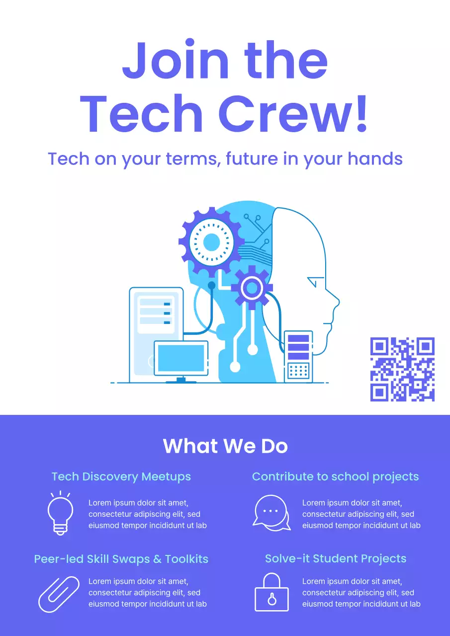 blue modern tech recruitment