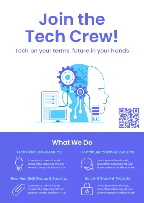blue modern tech recruitment