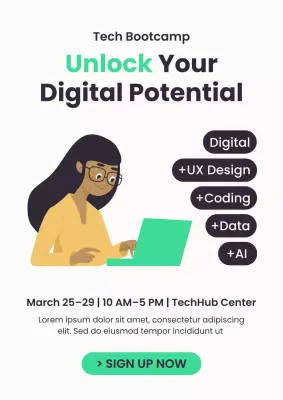 Mint Modern Tech Sign-up