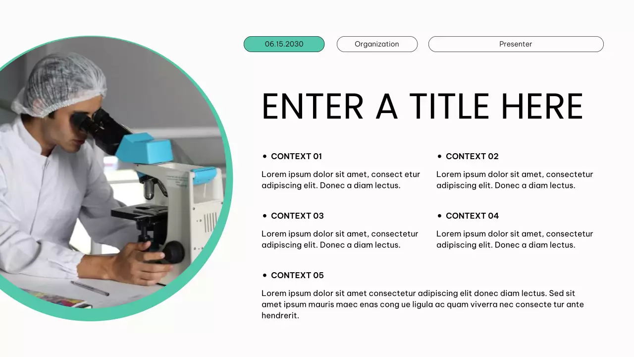 white modern healthcare presentation