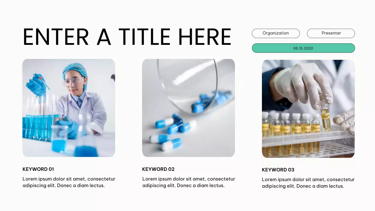 white modern healthcare presentation