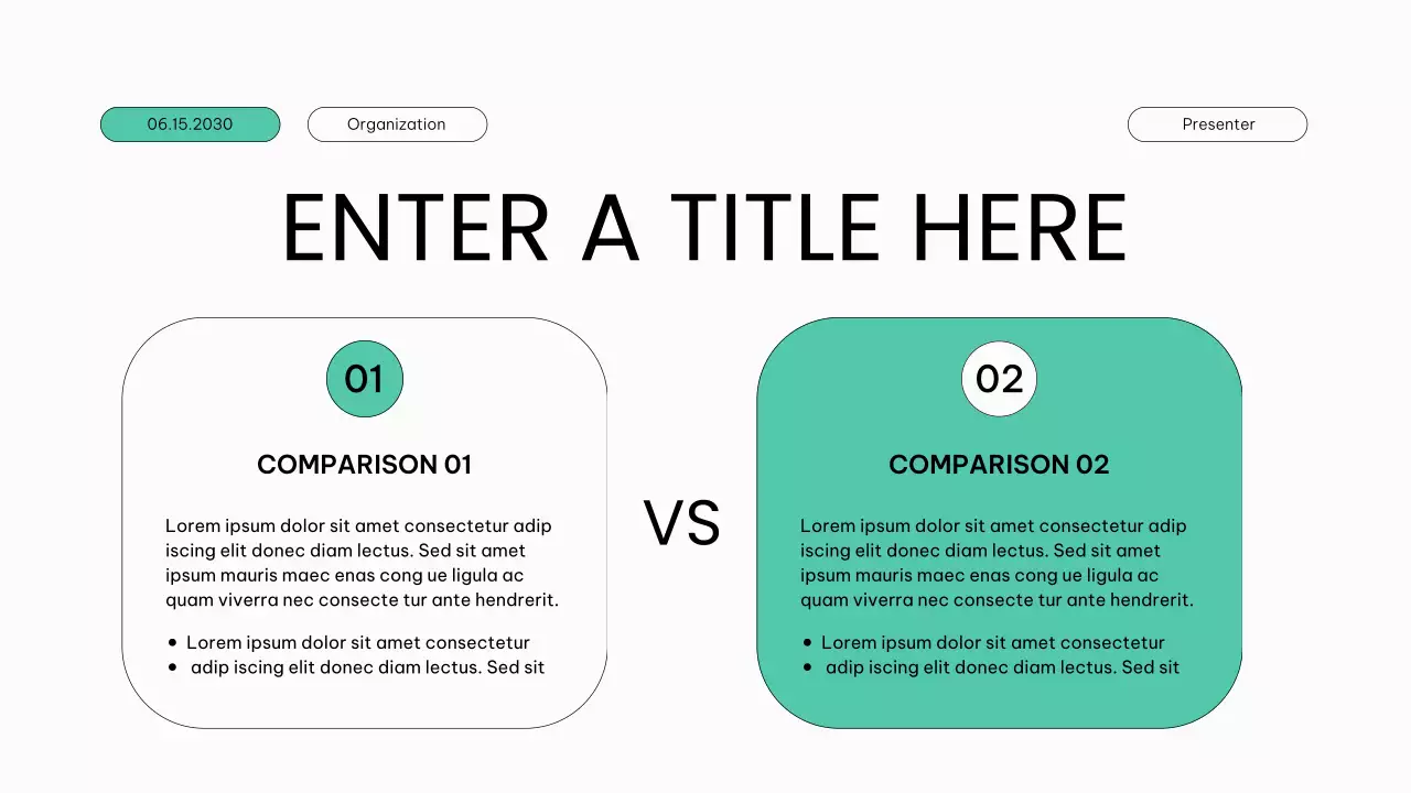 white modern healthcare presentation