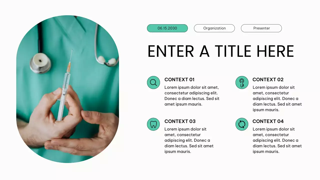 white modern healthcare presentation