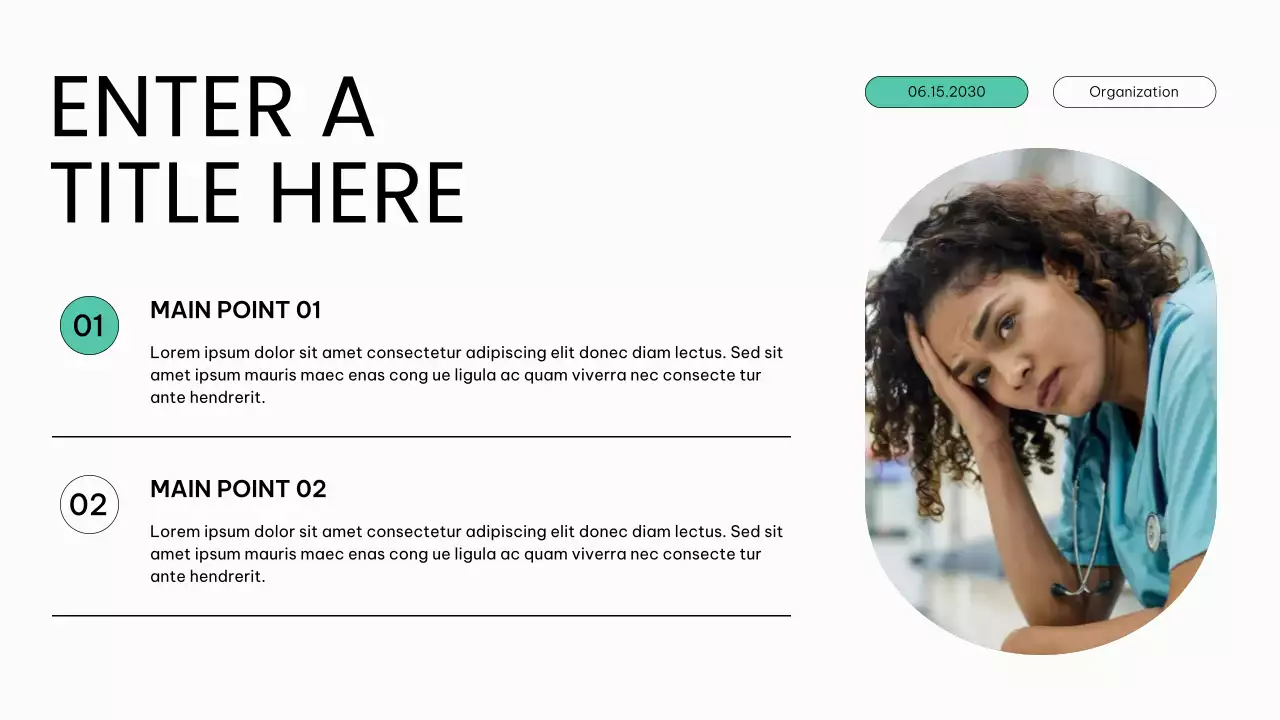 white modern healthcare presentation