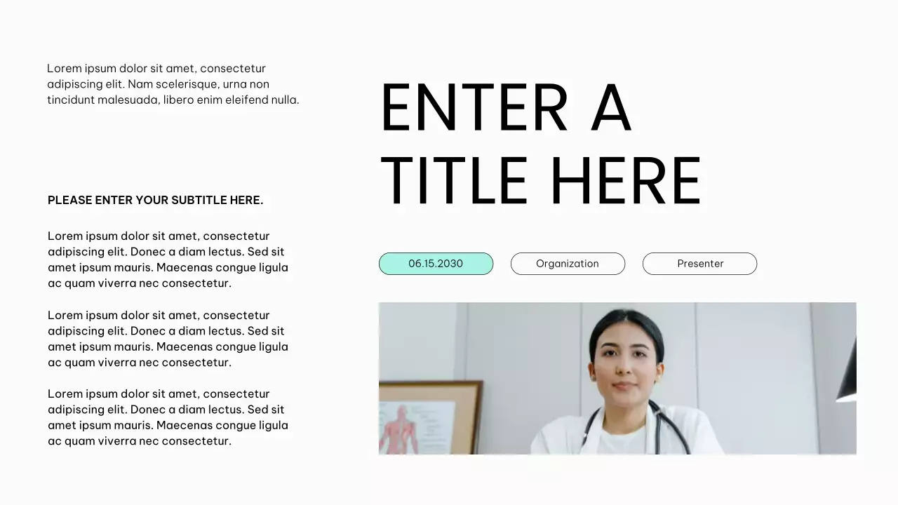 white modern healthcare presentation