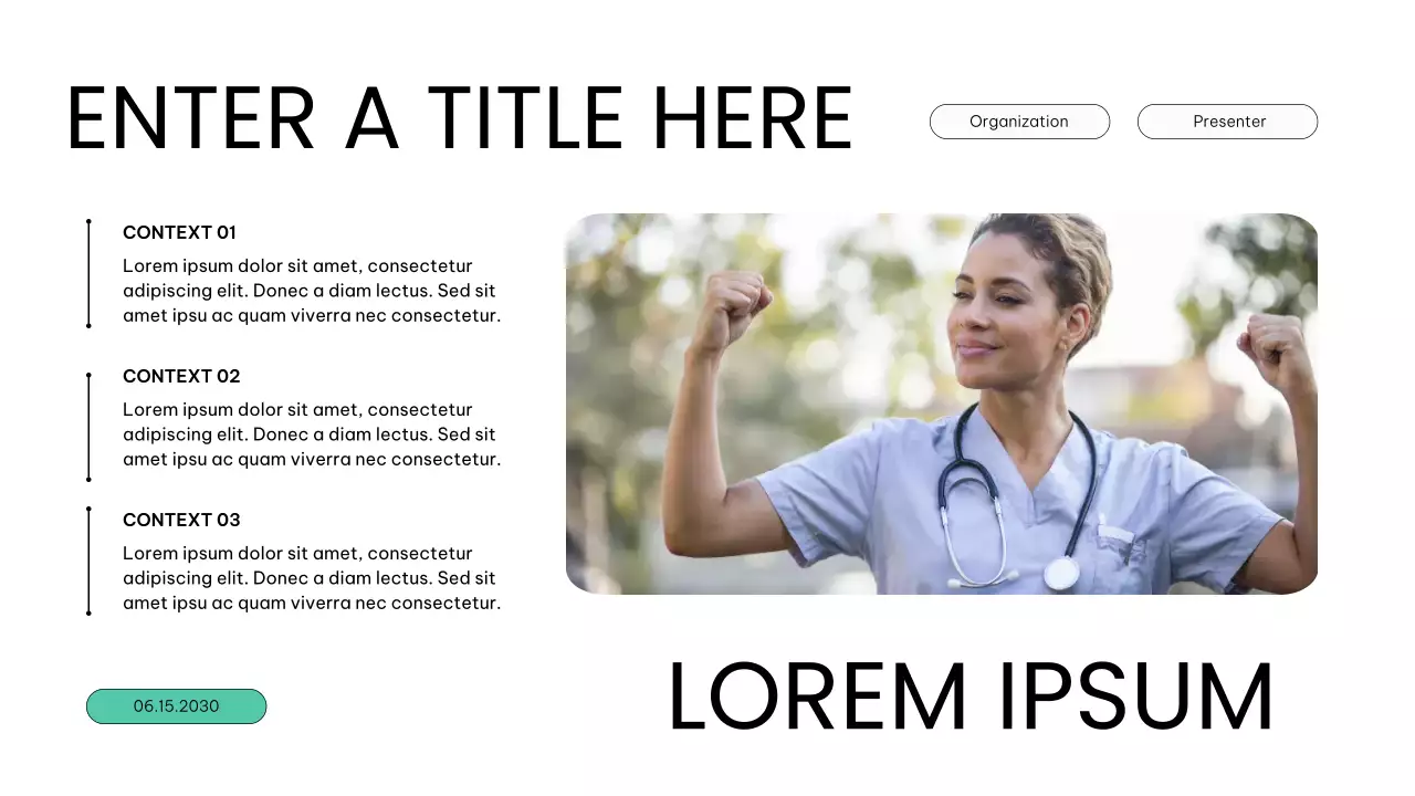 white modern healthcare presentation