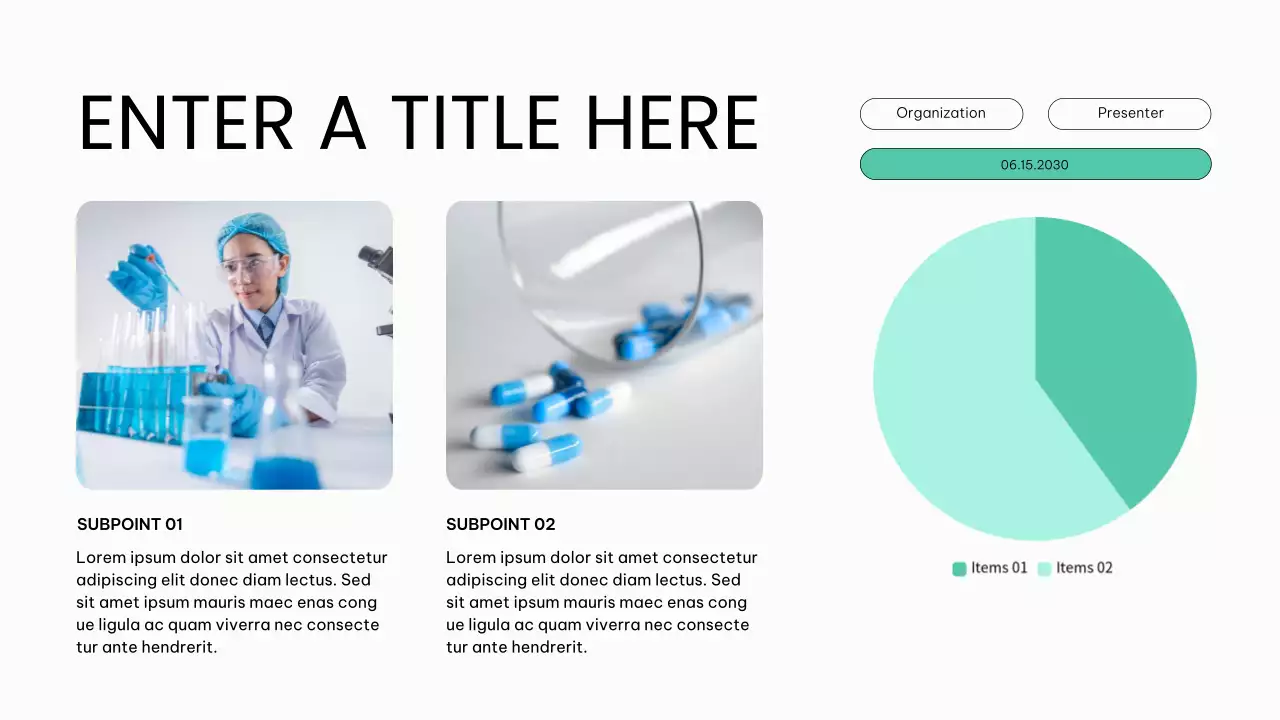 white modern healthcare presentation