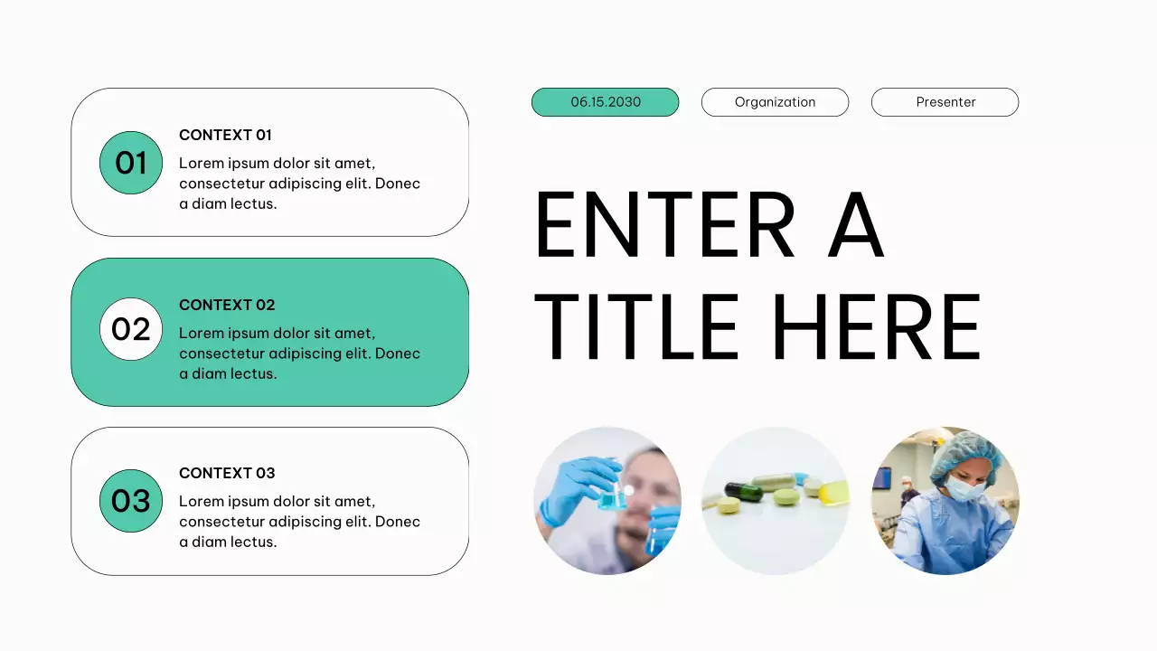 white modern healthcare presentation