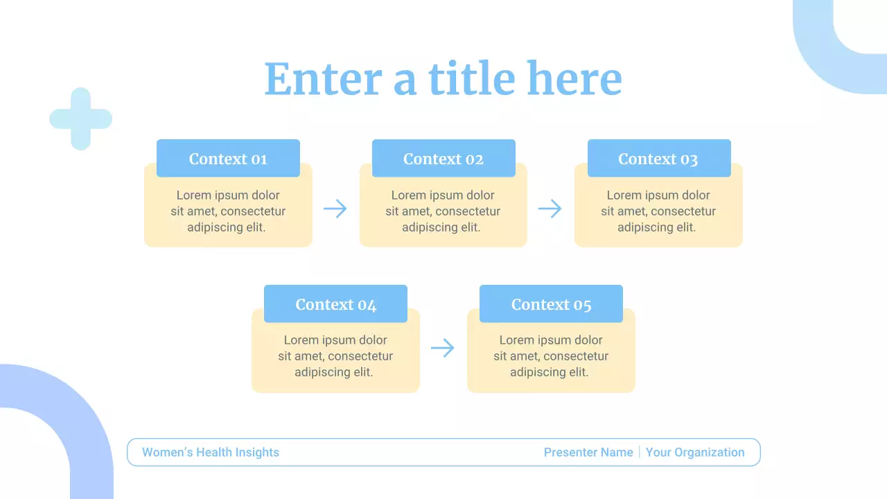 blue minimal health presentation