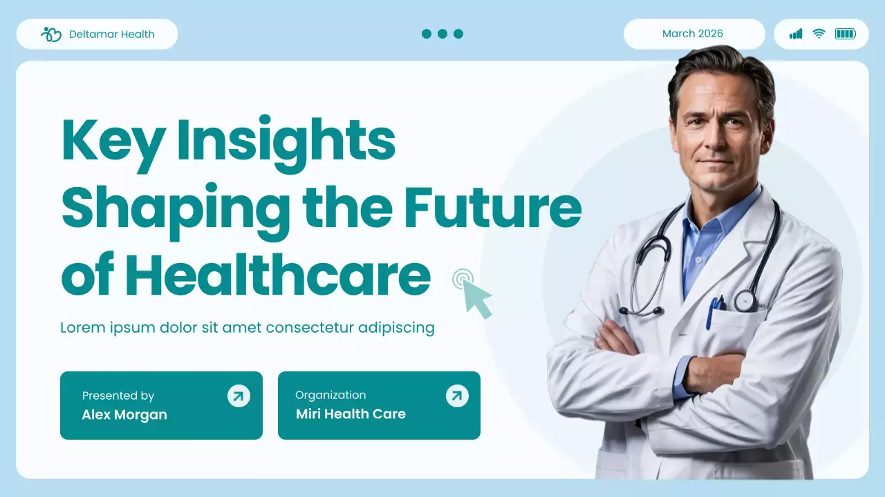 blue modern healthcare presentation