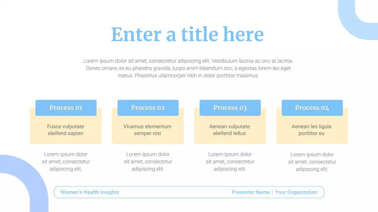 blue minimal health presentation