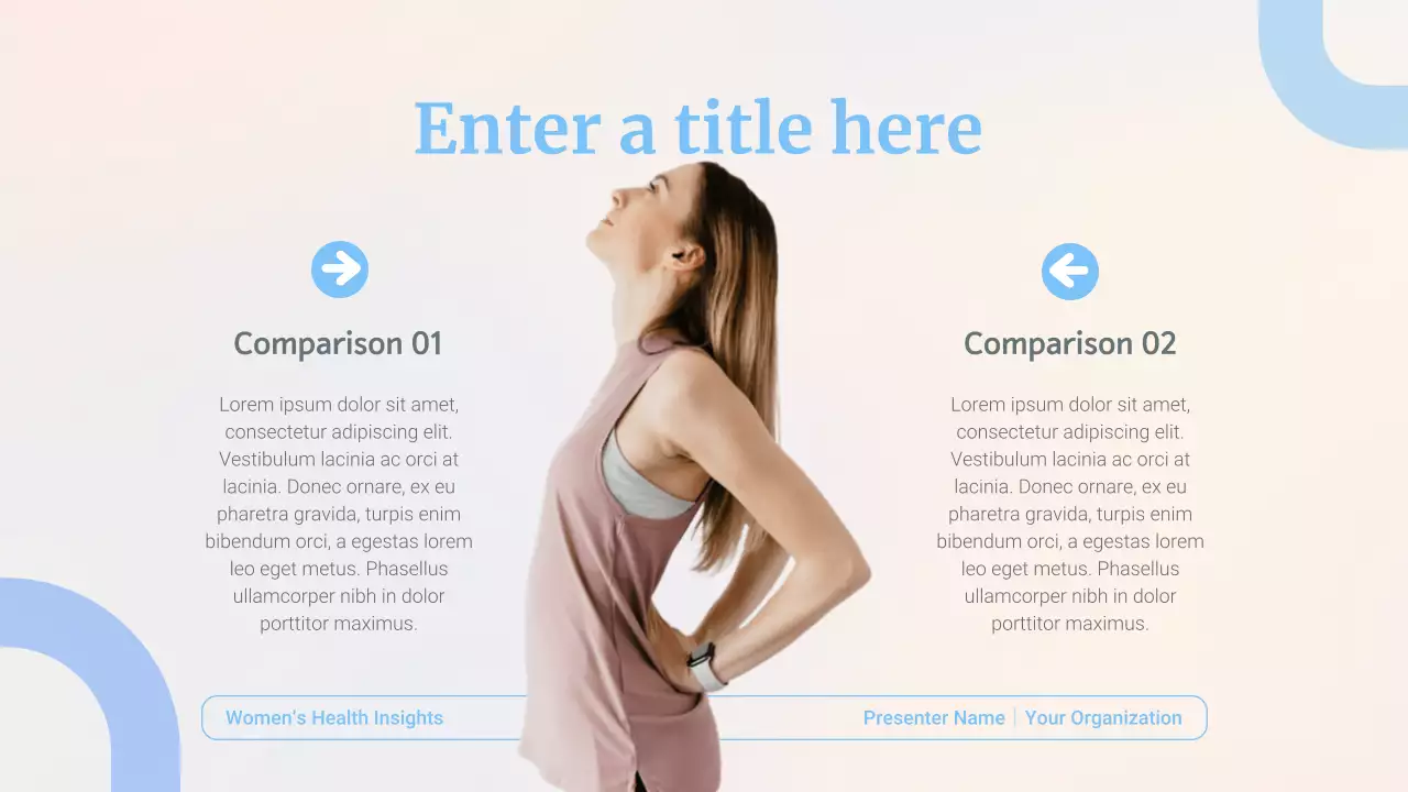 blue minimal health presentation