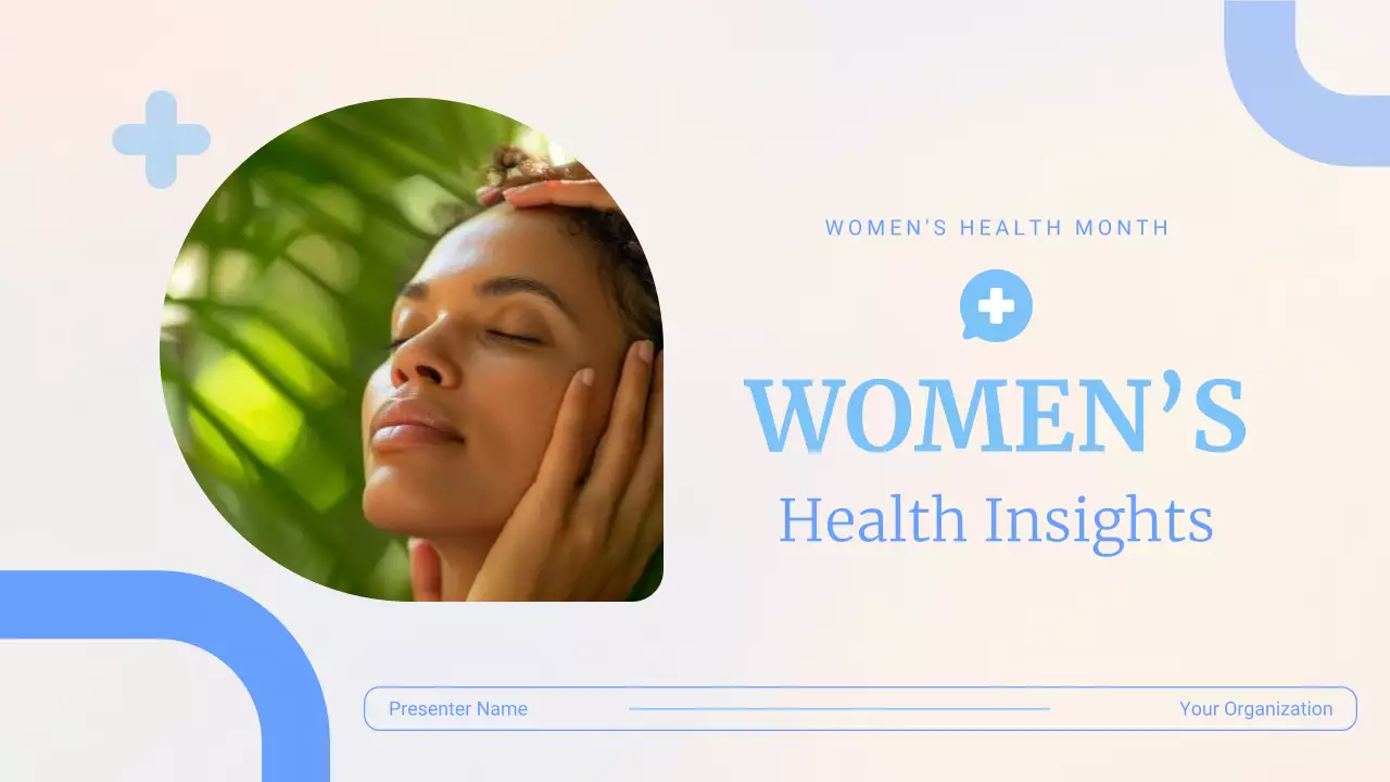 blue minimal health presentation