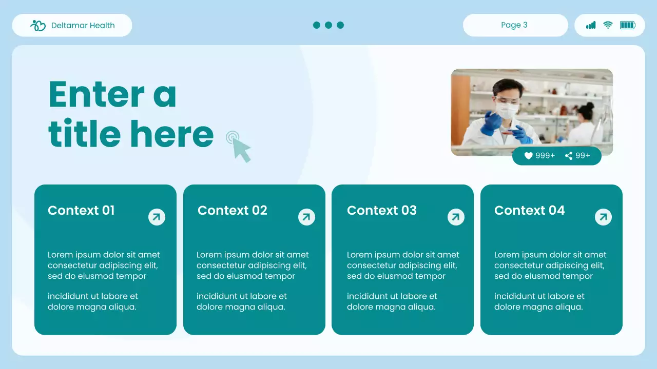 blue modern healthcare presentation