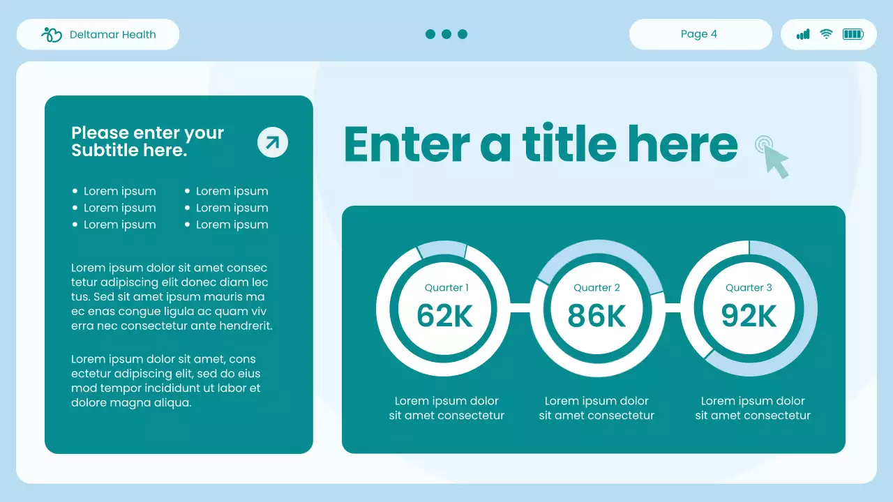 blue modern healthcare presentation