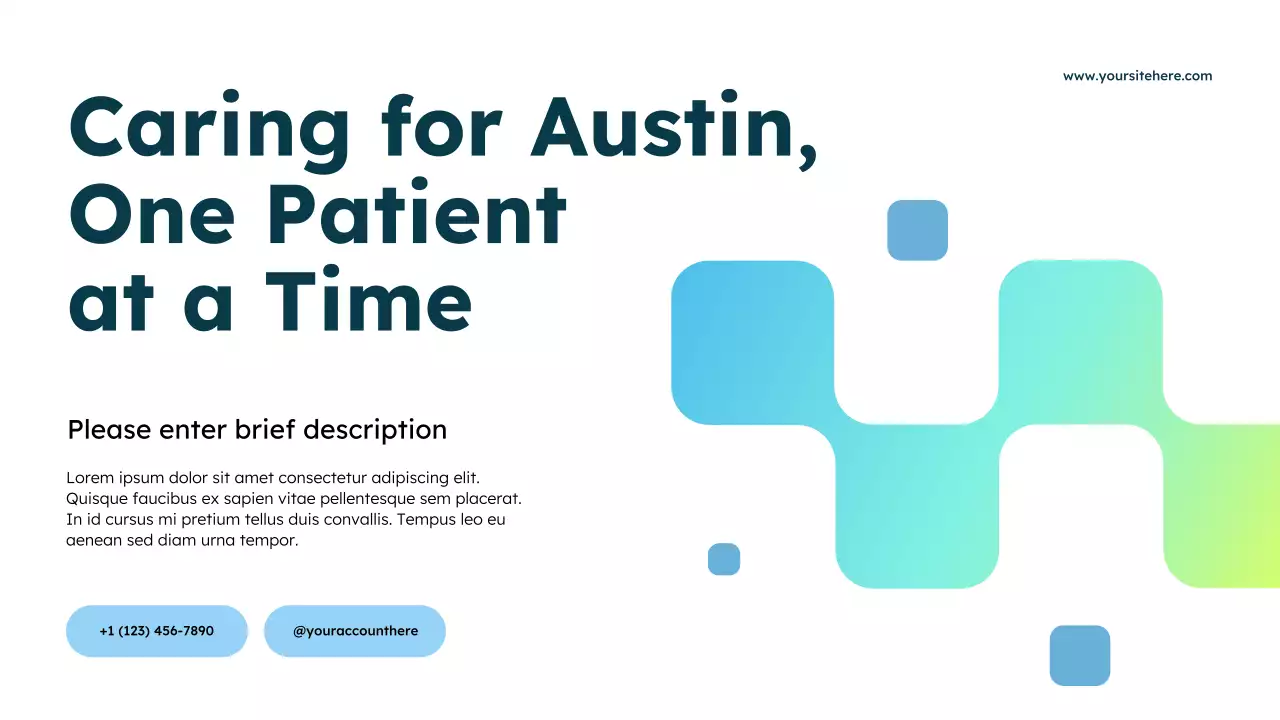 blue modern healthcare advertisement
