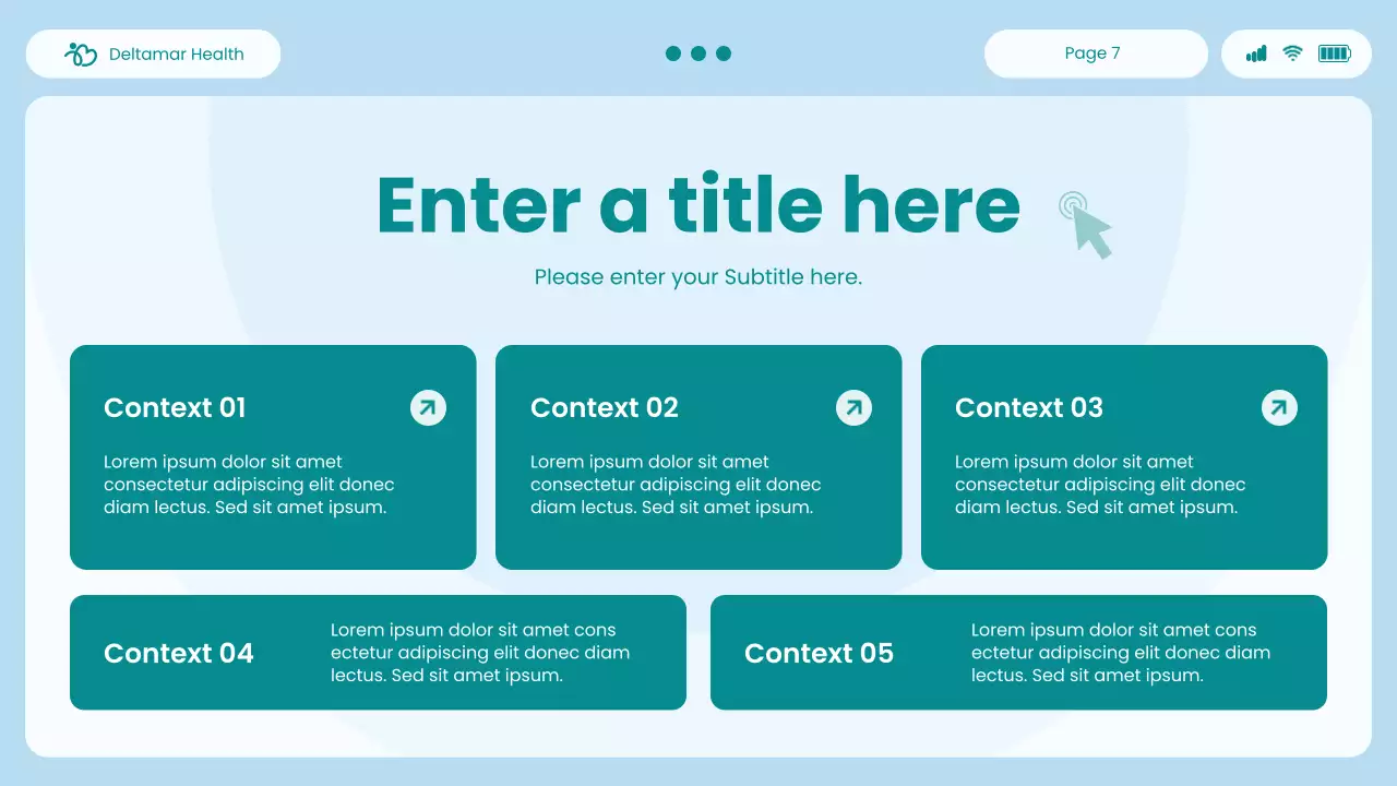 blue modern healthcare presentation