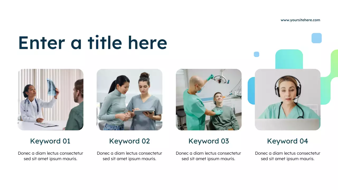 blue modern healthcare advertisement