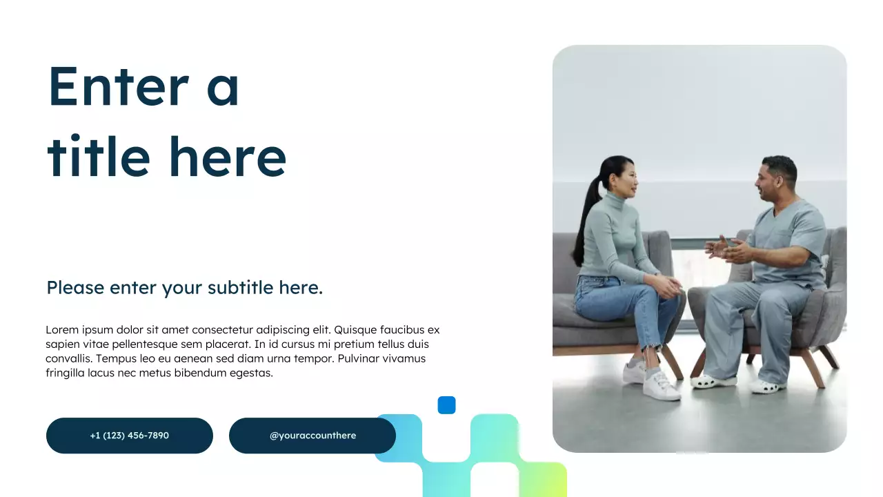 blue modern healthcare advertisement