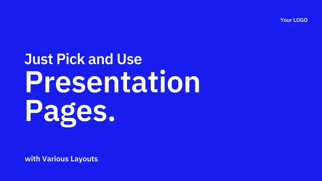 blue modern presentation guide