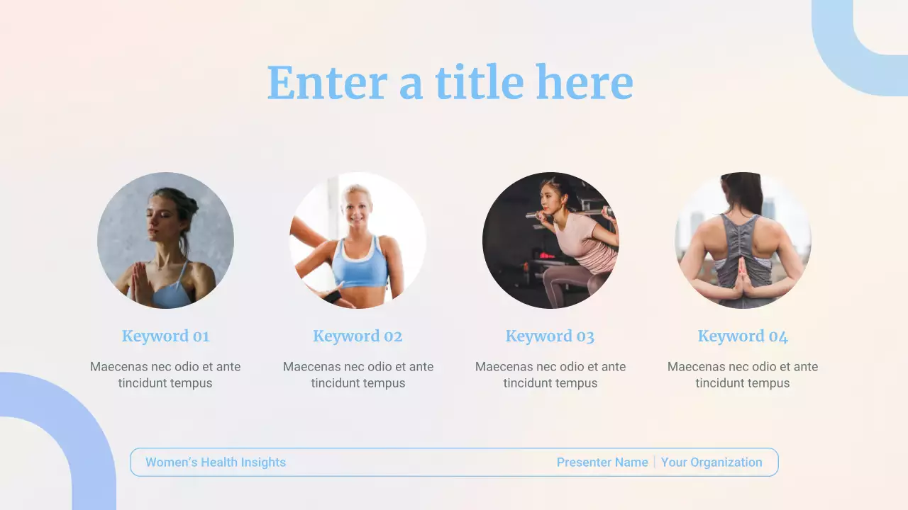 blue minimal health presentation