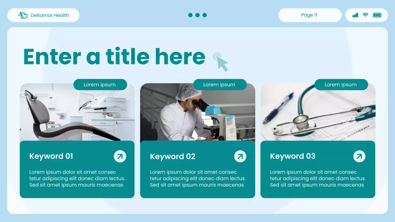 blue modern healthcare presentation