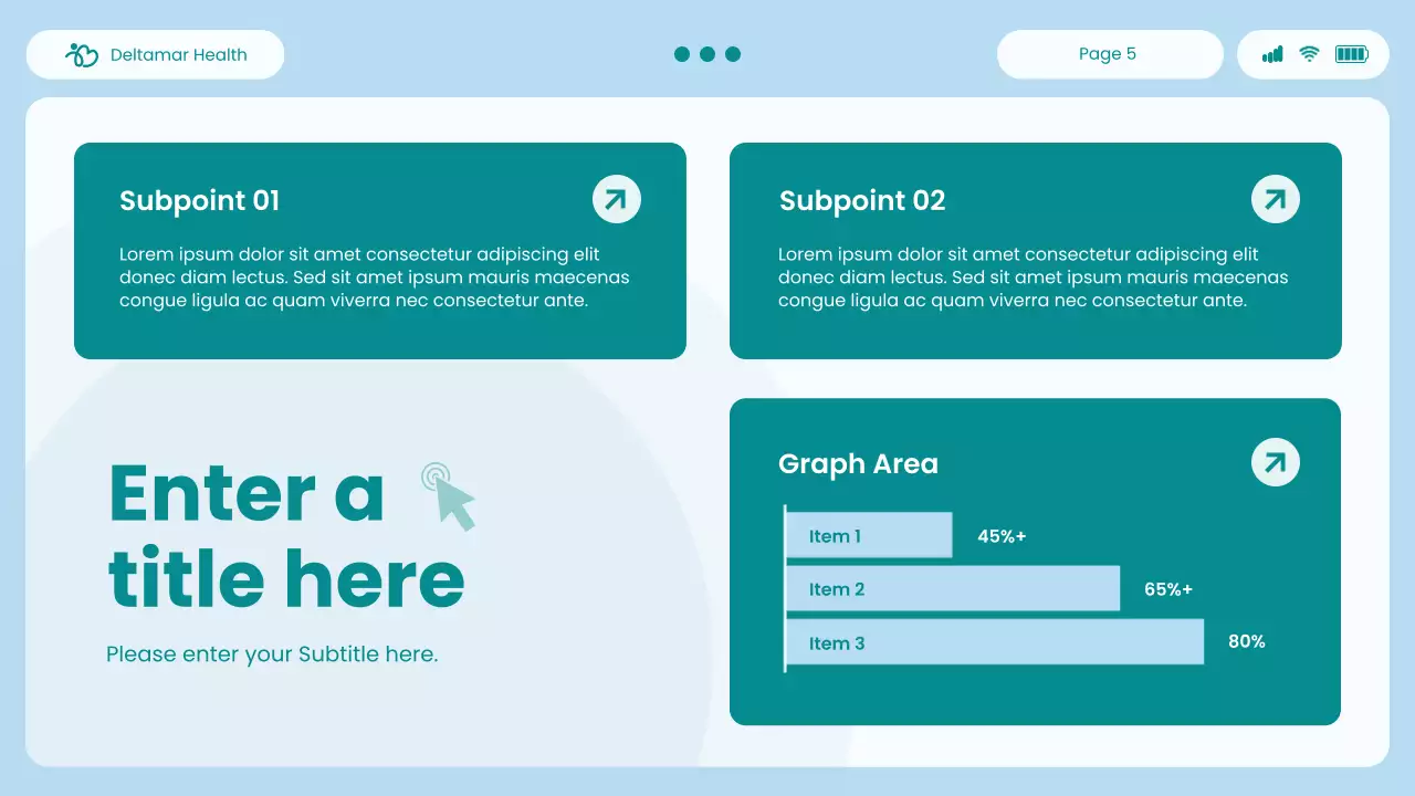 blue modern healthcare presentation