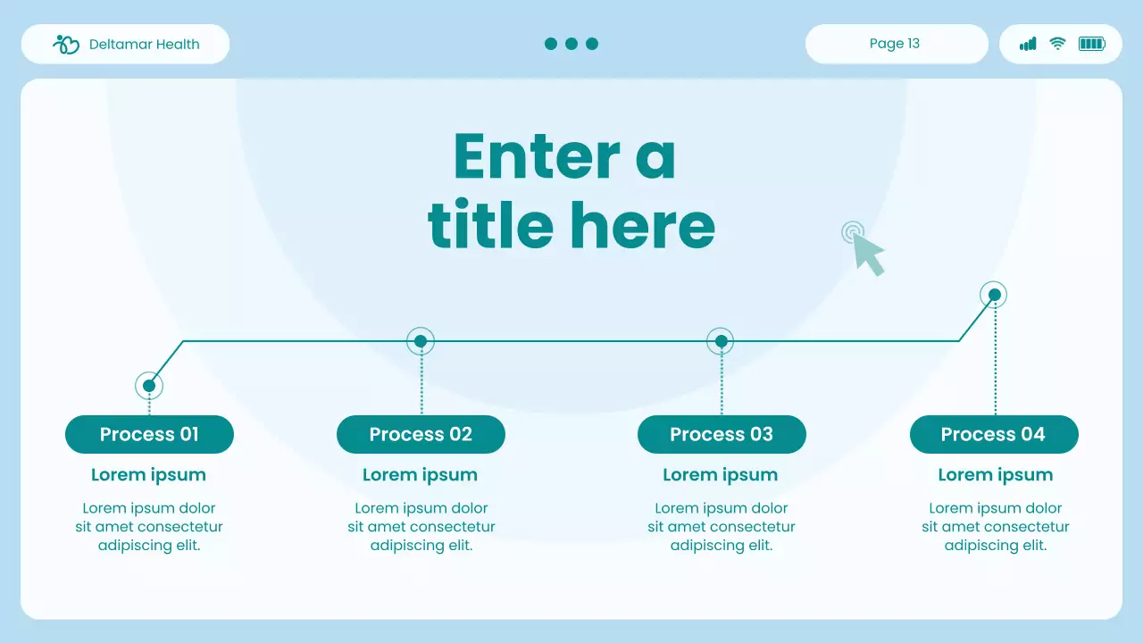 blue modern healthcare presentation