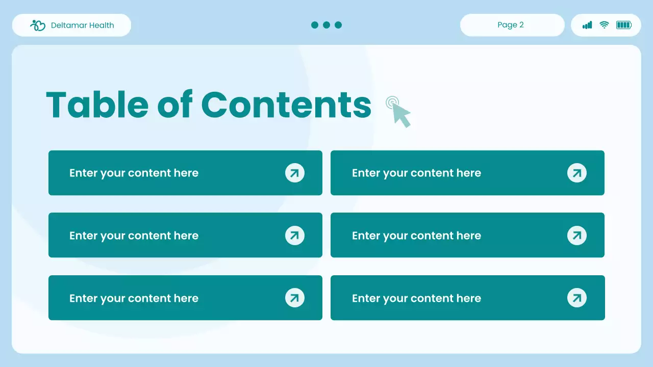 blue modern healthcare presentation