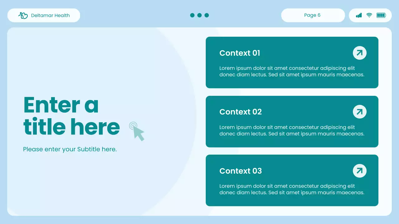 blue modern healthcare presentation