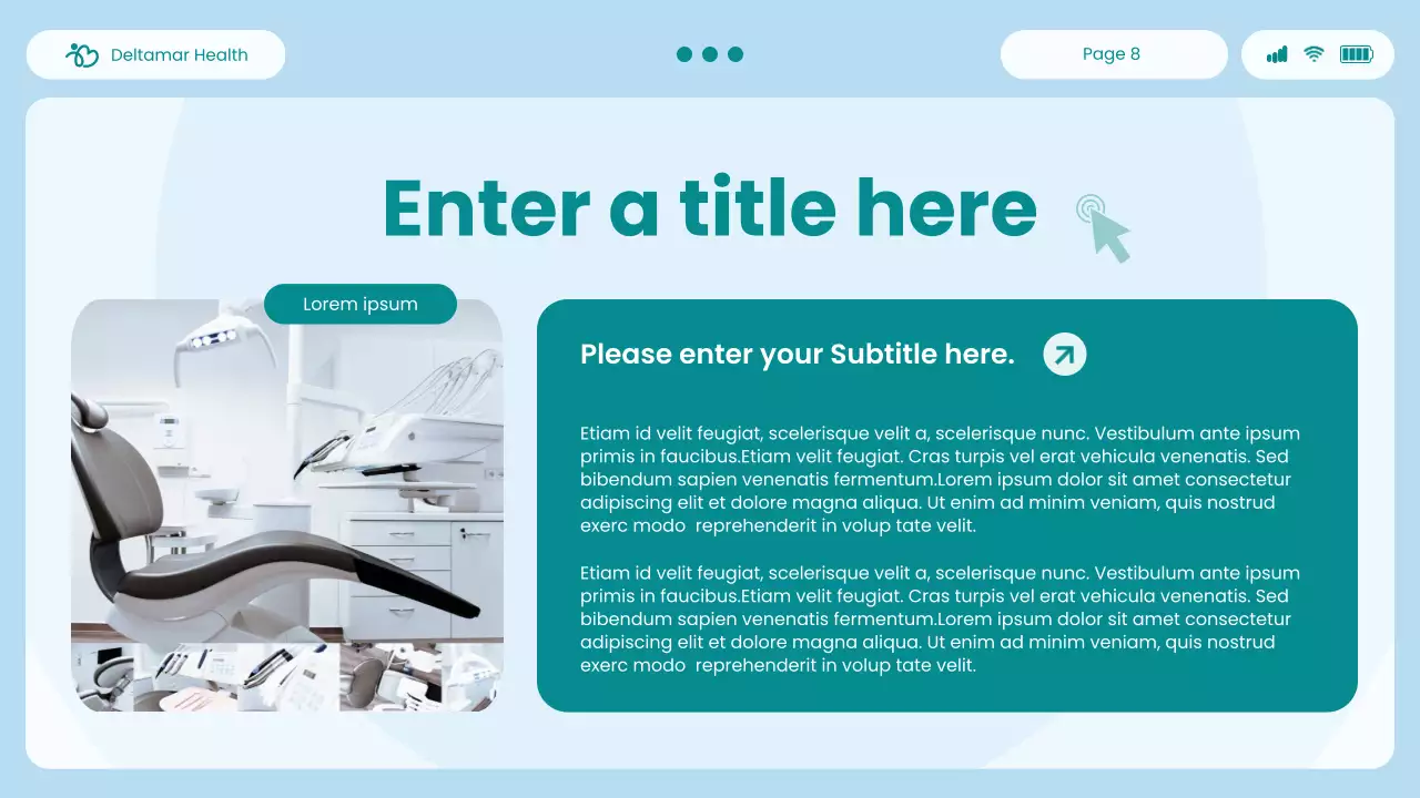 blue modern healthcare presentation