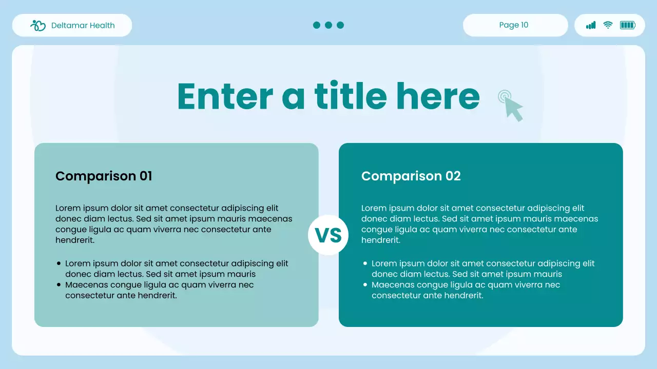 blue modern healthcare presentation