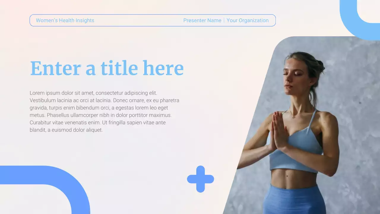 blue minimal health presentation