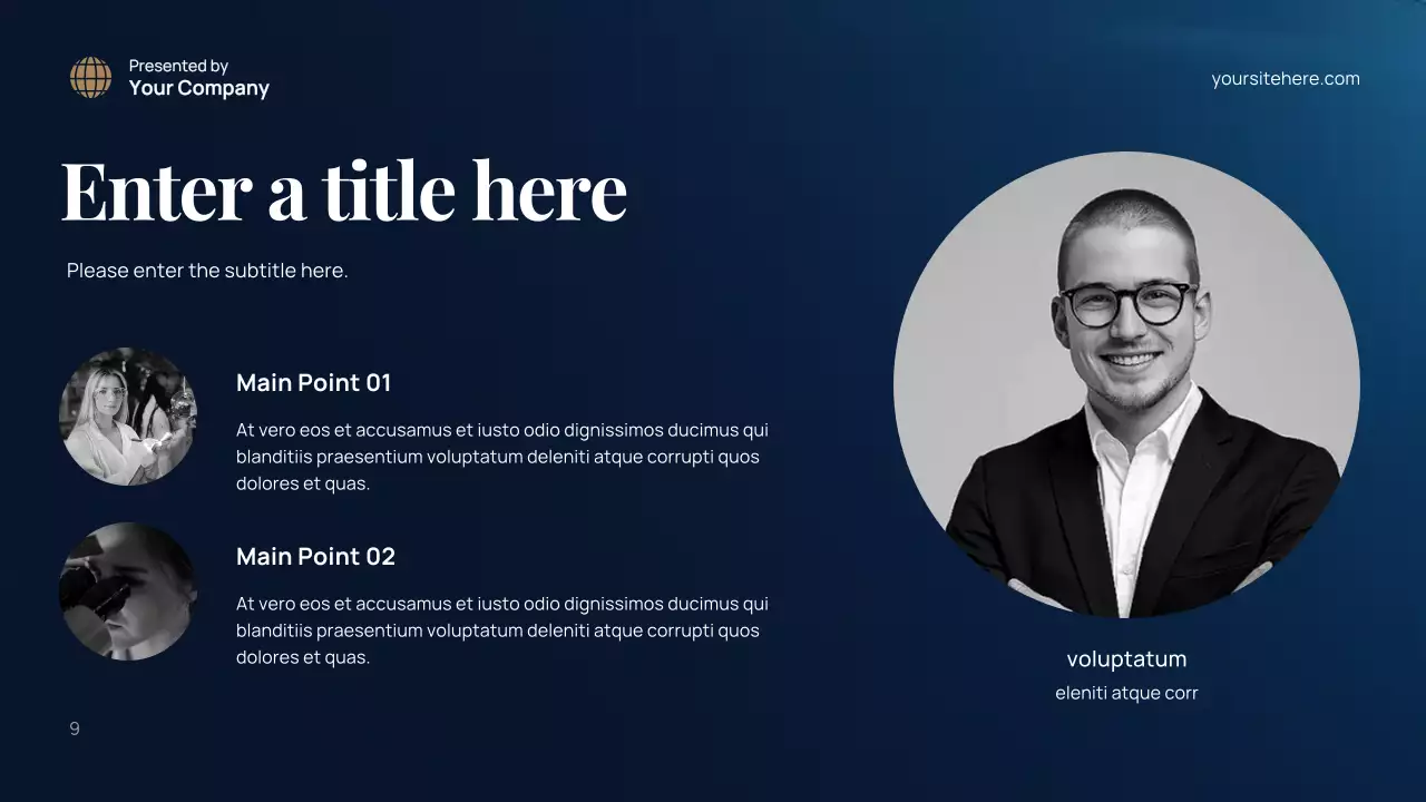 blue modern environment presentation