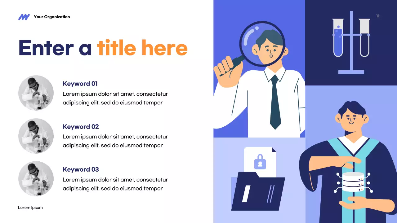 blue modern STEM presentation